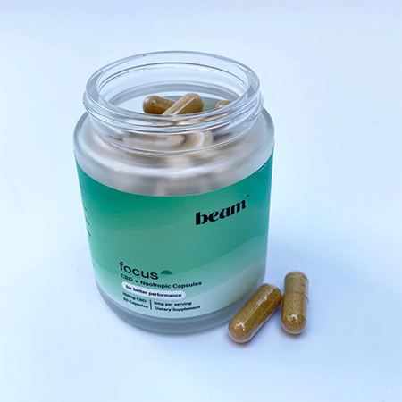 Image of Beam CBD's Focus Capsules