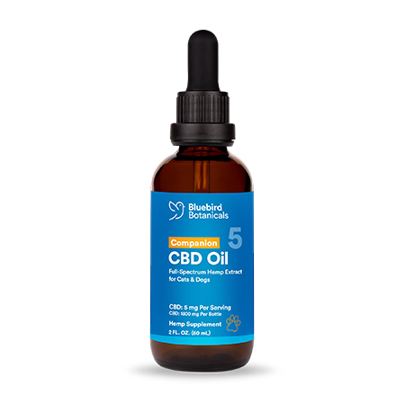 Image of Blue Bird Botanical's CBD oil for dogs