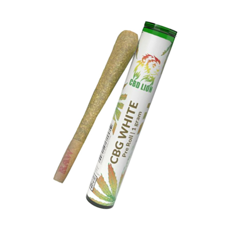 CBD Lion Hemp Flower Pre-Roll in white background